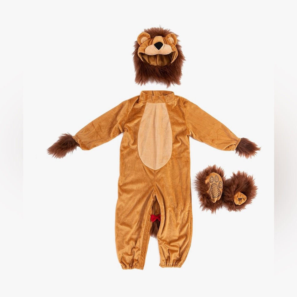 SPOOKTACULAR creations Lion Costume jumpsuit size 12-18 Months New